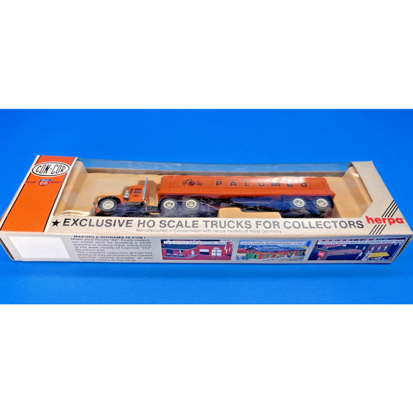NOS w/box 1/87 HO Die cast Con-Cor PALUMBO Long Dump Tractor Trailer Semi - Picture 7 of 12
